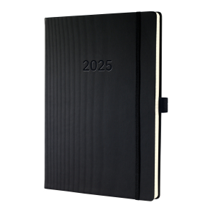 AGENDA CONCEPTUM SEMAINIER A4+ VERTICAL NOIR *2025*