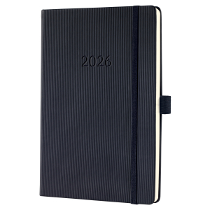 AGENDA CONCEPTUM SEMAINIER A5 VERTICAL NOIR RELIE SIGEL *2026*