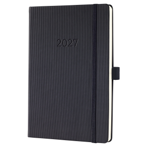 AGENDA CONCEPTUM SEMAINIER A5 VERTICAL NOIR RELIE SIGEL *2027*