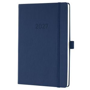 AGENDA CONCEPTUM SEMAINIER A5 BLEU FONCE RELIE SIGEL *2027*