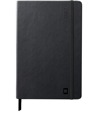 AGENDA WEBPLANNER SEMAINIER NOIR RELIE 14.8x21cm RHODIA *2027*