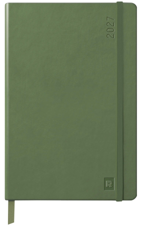AGENDA WEBPLANNER SEMAINIER VERT SAUGE RELIE 14.8x21cm RHODIA *2027*