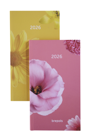 AGENDA INTERPLAN SEMAINIER RELIE FLEURISH ASSORTI 9x16cm BREPOLS *2026*