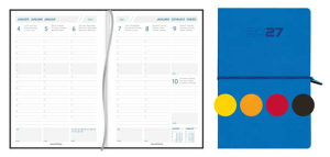 AGENDA UNIVERSE SEMAINIER RELIE TESORO ASSORTI 14.5x21CM AURORA *2027*
