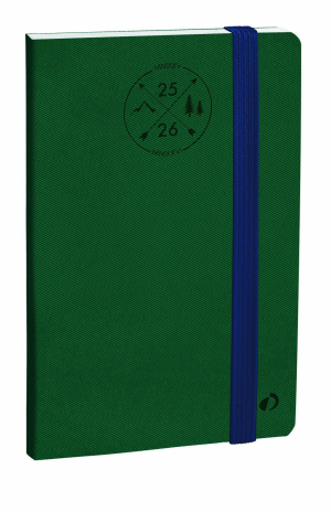 AGENDA PRESIDENT SD SEMAINIER VERT FORET RELIE "EVEREST" 21x27cm SEPT A DEC QUO VADIS *2026*"