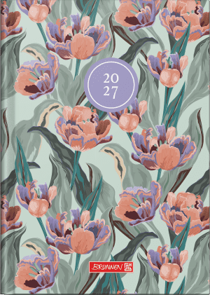 AGENDA MODELL 796 SEMAINIER BOTANIQUE RELIE 14.8x21cm BRUNNEN *2027*