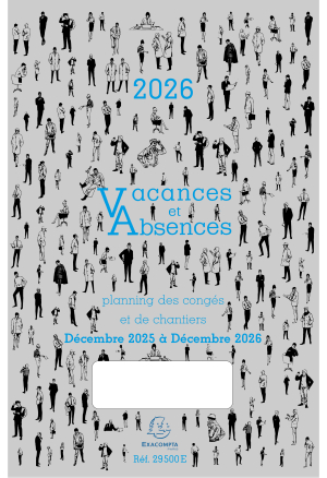 PIQURE VACANCES ABSENCES CONGES DEC A DEC 20x29.7cm EXACOMPTA *2026*