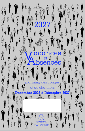 PIQURE VACANCES ABSENCES CONGES DEC A DEC 20x29.7cm EXACOMPTA *2027*