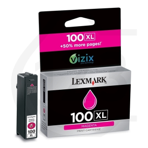 CARTOUCHE JET D'ENCRE LEXMARK N°100XL MAGENTA 14N1070E 600 Pages