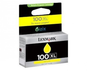 CARTOUCHE JET D'ENCRE LEXMARK N°100XL Jaune 14N1071E 600 Pages