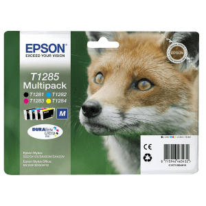 CARTOUCHE JET D'ENCRE EPSON T1285 MULTIPACK BK/C/Y/M - paquet de 4