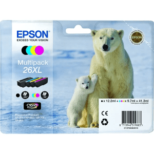 CARTOUCHE JET D'ENCRE EPSON T2636 MULTIPACK CMYK 26XL