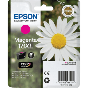 CARTOUCHE JET D'ENCRE EPSON T1813 MAGENTA 6ml 18XL