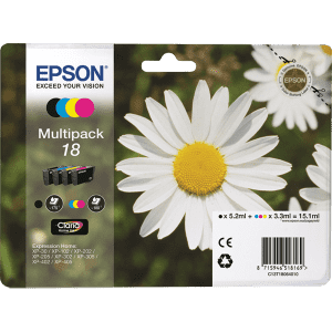 CARTOUCHE JET D'ENCRE EPSON T1816 BK/C/M/Y MULTIPACK