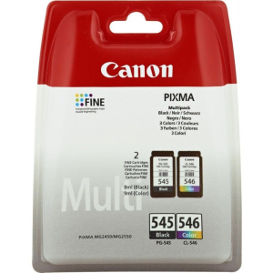 CARTOUCHE JET D'ENCRE CANON PG545/CL546 MULTIPACK 2x180 Pages - paquet de 2