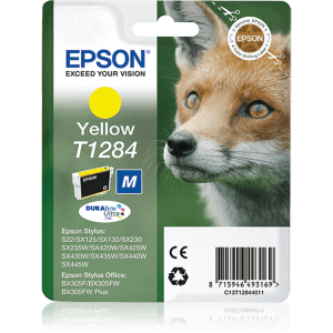 CARTOUCHE JET D'ENCRE EPSON T1284 YELLOW 3.5ml 225 Pages.