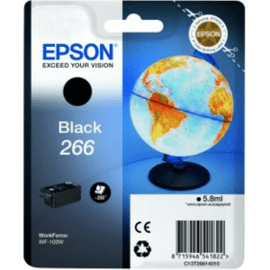 CARTOUCHE JET D'ENCRE EPSON T266 NOIR 5.8ml 250 Pages