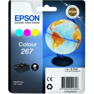 CARTOUCHE JET D'ENCRE EPSON T267 MULTIPACK CYAN/ MAGENTA/ YELLOW 6.7ml 200 Pages