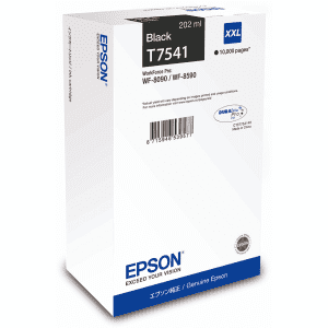 CARTOUCHE JET D'ENCRE EPSON T7541 NOIR XXL pour WF-8090 202ml 10000 Pages