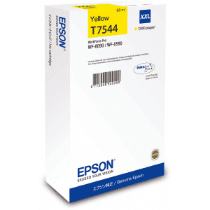 CARTOUCHE JET D'ENCRE EPSON T7544 YELLOW XXL pour WF-809 69ml 7000 Pages