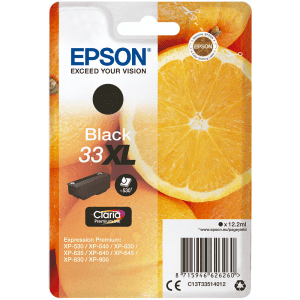 CARTOUCHE JET D'ENCRE EPSON T3351 NOIR pour XP 640 12,2ml