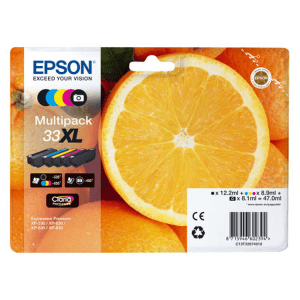 CARTOUCHE JET D'ENCRE EPSON T3357 MULTIPACK XL BK/C/M/Y/NOIR PHOTO pour XP 640 1 x 22 , 4 x 13ml