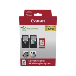 CARTOUCHE JET D'ENCRE CANON PG540 NOIR / CL541 MULTIPACK C/M/Y 8ml 1800 Pages - paquet de 2