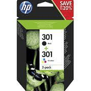 CARTOUCHE JET D'ENCRE HP N°301 NOIR/COULEUR MULTIPACK N9J72AE - pack de 2