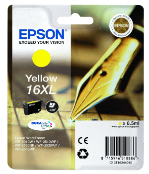 CARTOUCHE JET D'ENCRE EPSON 16XL YELLOW 6.5ml 450 Pages