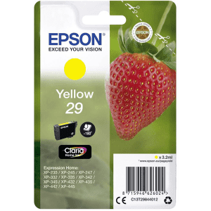 CARTOUCHE JET D'ENCRE EPSON T2984 YELLOW POUR XP-235 3.2 ml 180 Pages