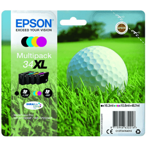 CARTOUCHE JET D'ENCRE EPSON T3476 34XL MULTIPACK NOIR/CYAN/MAGENTA/YELLOW 48.7ml