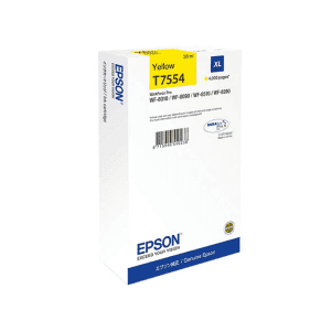 CARTOUCHE JET D'ENCRE EPSON T755440 XL YELLOW POUR WF-8010, WF-8090, WF-8090 D3TWC, WF-8510, WF-8590, WF-8590 D3TWFC 4000 Pages.