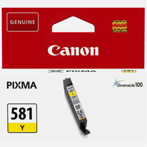 CARTOUCHE JET D'ENCRE CANON CLI-581 YELLOW 237 Pages 5.60ml