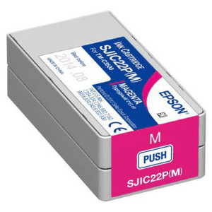 CARTOUCHE JET D'ENCRE EPSON SJIC22P-M MAGENTA POUR COLORWORKS TM-C3500 32.5ml