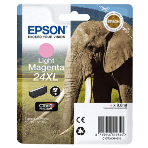 CARTOUCHE JET D'ENCRE EPSON T2436XL HC LIGHT MAGENTA POUR XP-55, XP-750, XP-760 9.8ml 740 Pages