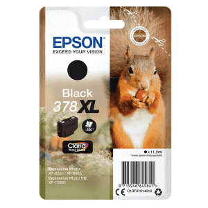 CARTOUCHE JET D'ENCRE EPSON 378XL NOIR POUR XP-15000 11.2ml 500 Pages