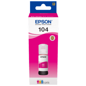 RECHARGE JET D'ENCRE EPSON N°104 MAGENTA 7500 Pages 65ml