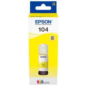 RECHARGE JET D'ENCRE EPSON N°104 YELLOW 7500 Pages 65ml