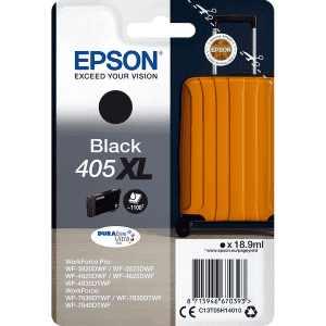 CARTOUCHE JET D'ENCRE EPSON N°405XL T05H14010 NOIR 18.9ml 1100 Pages