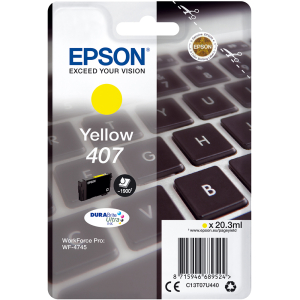 CARTOUCHE JET D'ENCRE EPSON N°407 T07U440 YELLOW 1900 Pages