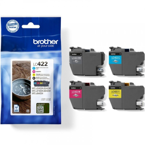 CARTOUCHE JET D'ENCRE BROTHER LC422 MULTIPACK 550 Pages