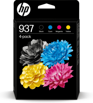 CARTOUCHE JET D'ENCRE HP N°937 MULTIPACK NOIR, CYAN, MAGENTA, YELLOW 1450 Pages + 3x800 Pages