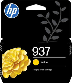 CARTOUCHE JET D'ENCRE HP N°937 YELLOW 4S6W4NE 800 Pages