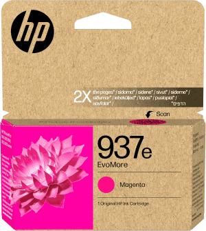 CARTOUCHE JET D'ENCRE HP EVOMORE N°937E MAGENTA 4S6W7NE 1650 Pages