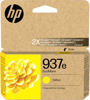 CARTOUCHE JET D'ENCRE HP EVOMORE N°937E YELLOW 4S6W8NE 1650 Pages