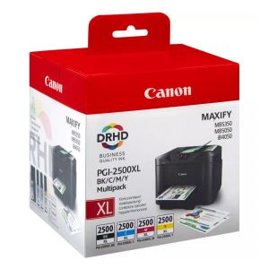 CARTOUCHE JET D'ENCRE CANON PGI-2500XL MULTIPACK NOIR/CYAN/MAGENTA/YELLOW 9254B010