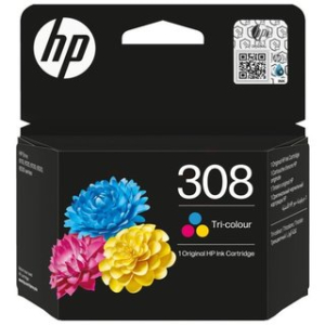 CARTOUCHE JET D'ENCRE HP N°308 TRI-COLOR CYAN/MAGENTA/YELLOW 3x120 Pages