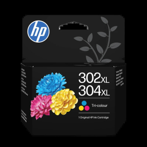 CARTOUCHE JET D'ENCRE HP N°302/304XL TRICOLOR CYAN/MAGENTA/YELLOW 300 Pages 7ml
