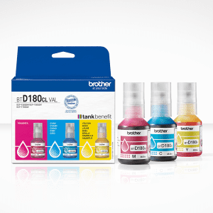 CARTOUCHE JET D'ENCRE BROTHER BTD180CLVAL TRI-COLOR 3x5000 Pages