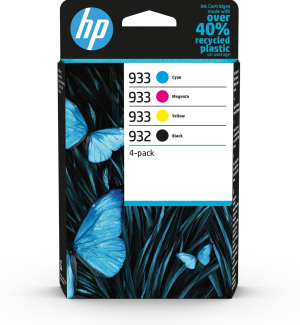 CARTOUCHE JET D'ENCRE HP N°932/933 6ZC71AE MULTIPACK NOIR 8.5ml CYAN/MAGENTA/YELLOW 3x4ml 1390 Pages